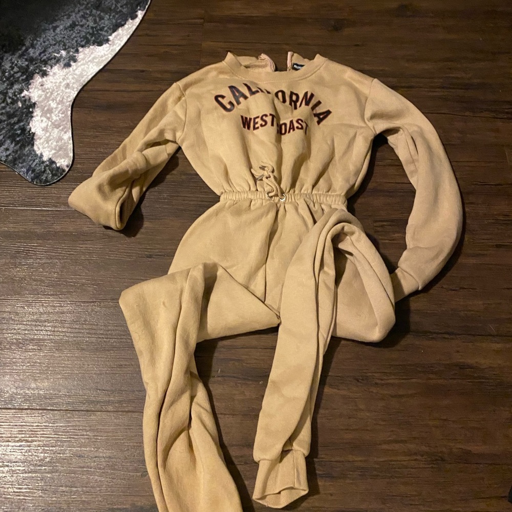 One piece sweatsuit